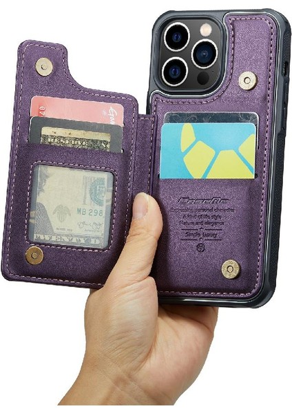 IPhone 13 Pro Kart Tutucu Ince Darbeye Dayanıklı Durumda Pu (Yurt Dışından) fırsatları