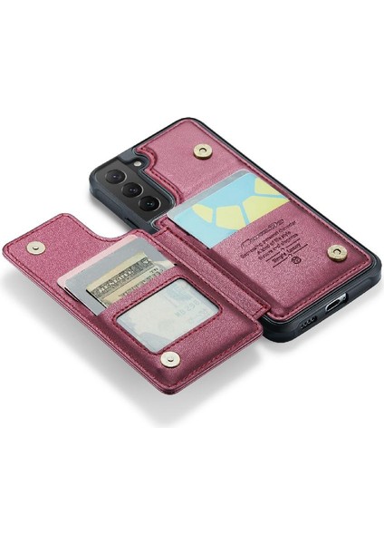 Samsung Galaxy S22 Kart Tutucu Ince Darbeye Pu Için Caseme Cüzdan Kılıf (Yurt Dışından)
