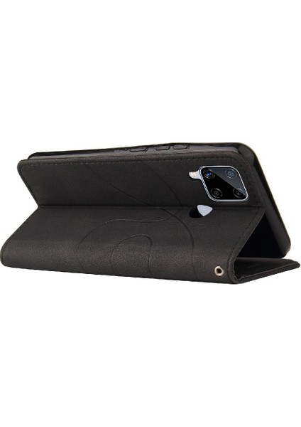 Kart Yuvası Standı Iki Renkli Realme C15 Kickstand Koruyucu Kılıf (Yurt Dışından) modelleri