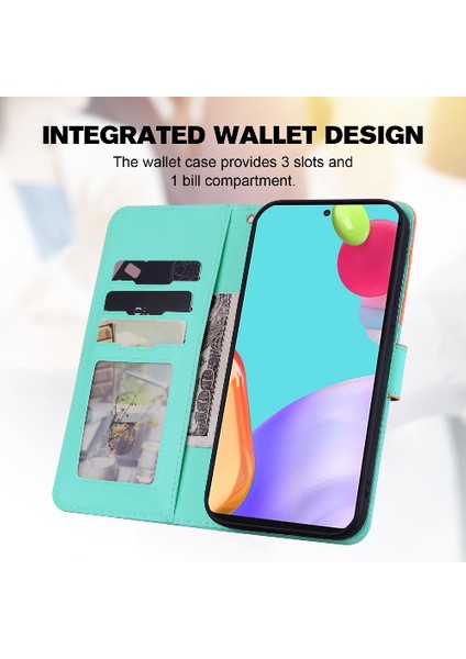 Samsung Galaxy Case 5g Için Kılıf Cüzdan Kılıf Kapak Çevirin Darbeye (Yurt Dışından)