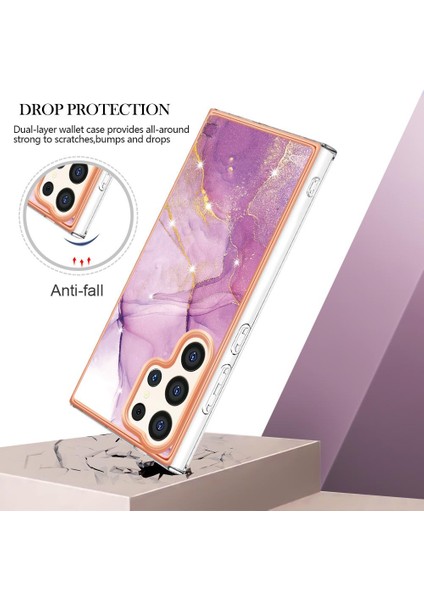 Samsung Galaxy S24 Ultra 5g Mermer Desen Koruma Yumuşak Tampon (Yurt Dışından) fırsatları