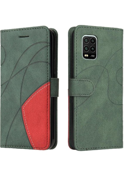 Kart Yuvası Standı Kickstand Koruyucu Pu Flip ile Xiaomi 10 Lite Için Kılıf (Yurt Dışından)