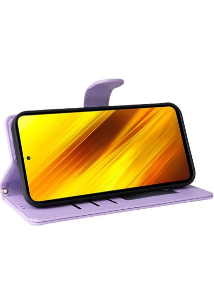 Xiaomi Poco X3 Nfc Cüzdan Flip Kapak Için Flip Case Basit Iş Deri (Yurt Dışından)