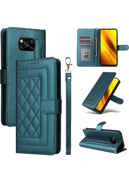 Xiaomi Poco X3 Nfc Cüzdan Flip Kapak Için Flip Case Basit Iş Deri (Yurt Dışından)