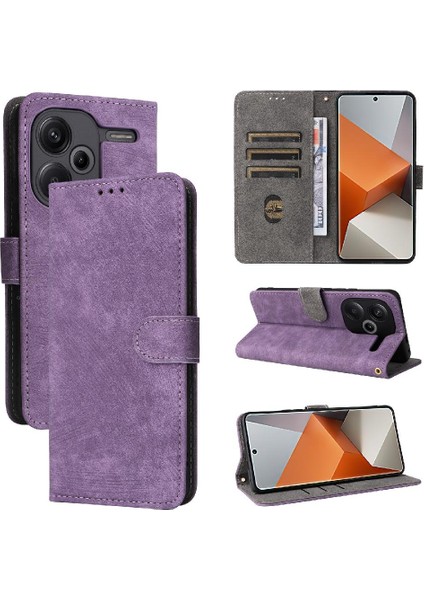 Xiaomi Redmi Not Için Kılıf 13 Pro Artı Pu Deri Flip Folio Cüzdan Kart (Yurt Dışından)