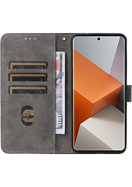 Xiaomi Redmi Not Için Kılıf 13 Pro Artı Pu Deri Flip Folio Cüzdan Kart (Yurt Dışından)