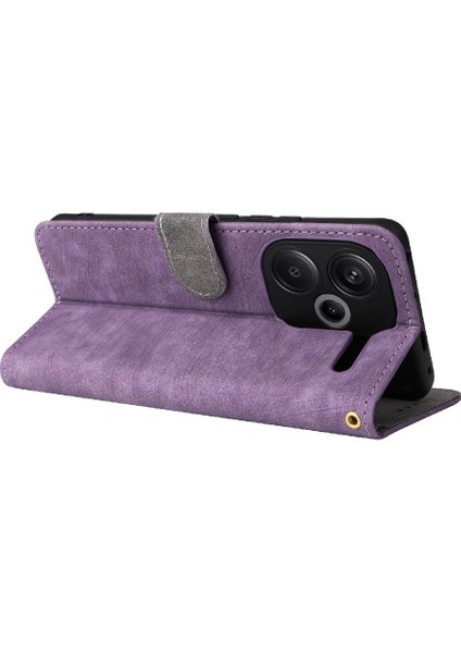 Xiaomi Redmi Not Için Kılıf 13 Pro Artı Pu Deri Flip Folio Cüzdan Kart (Yurt Dışından)