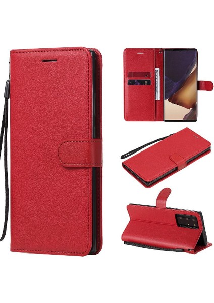 Samsung Galaxy Not 20 Için Flip Case Ultra Klasik Düz Renk ile Yüksek (Yurt Dışından)