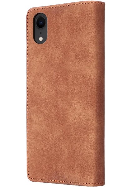 Iphone Xr Deri Kılıf Darbeye Kapak Kapak Cüzdan Basit (Yurt Dışından) fırsatları