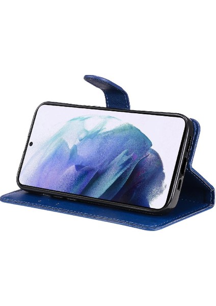 Kart Yuvası Klasik Düz Renk Yüksek ile Samsung Galaxy S22 Için Flip Case (Yurt Dışından) indirimleri