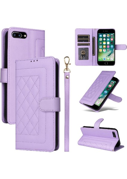 Iphone 6 Için Flip Case Artı Darbeye Dayanıklı Basit Iş Deri Kılıf Flip (Yurt Dışından)