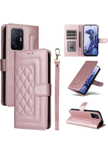 Xiaomi 11T/11T Pro Için Flip Case Deri Kılıf Kapak Darbeye (Yurt Dışından)
