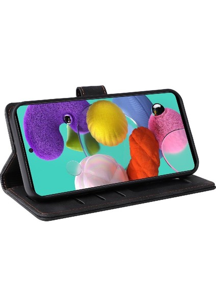 Samsung Galaxy A71 Için Flip Case Cüzdan Kılıf Kapak Kapak Darbeye (Yurt Dışından)