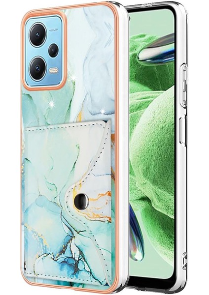 Xiaomi Redmi Not 12 5g Kart Yuvaları Için Kılıf Ince Cüzdan Yumuşak Tpu Tampon (Yurt Dışından)