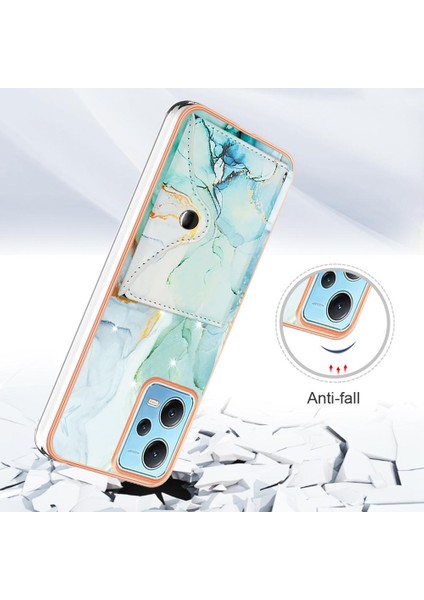 Xiaomi Redmi Not 12 5g Kart Yuvaları Için Kılıf Ince Cüzdan Yumuşak Tpu Tampon (Yurt Dışından)