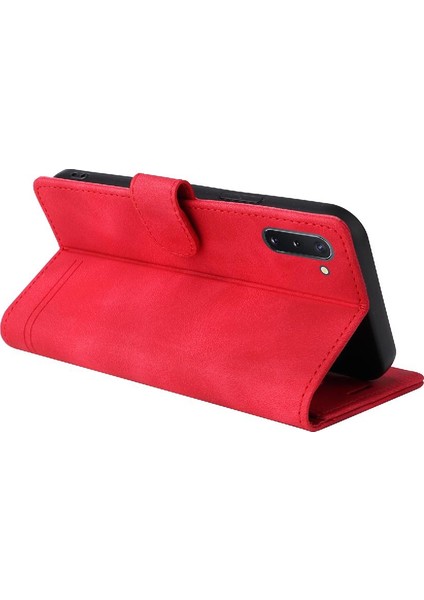 Samsung Galaxy Not 10 Için Flip Case Basit Iş Deri Kılıf Cüzdan (Yurt Dışından)