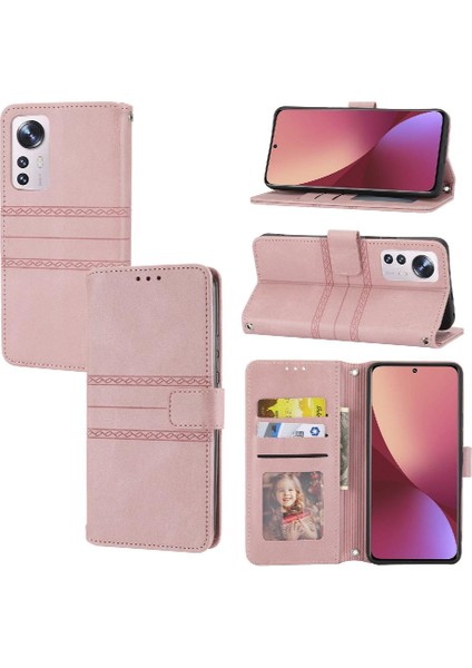Xiaomi 12 Lite Için Flip Case Kickstand Cüzdan Kılıf Darbeye Koruyucu (Yurt Dışından)