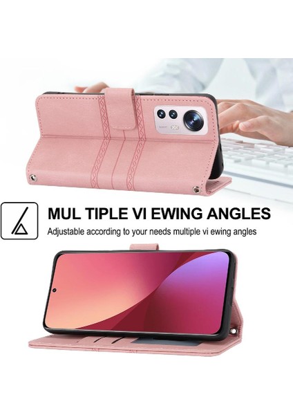 Xiaomi 12 Lite Için Flip Case Kickstand Cüzdan Kılıf Darbeye Koruyucu (Yurt Dışından)