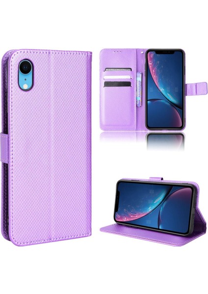 IPhone Xr Kapak Kickstand Kart Tutucu Manyetik Cüzdan (Yurt Dışından)