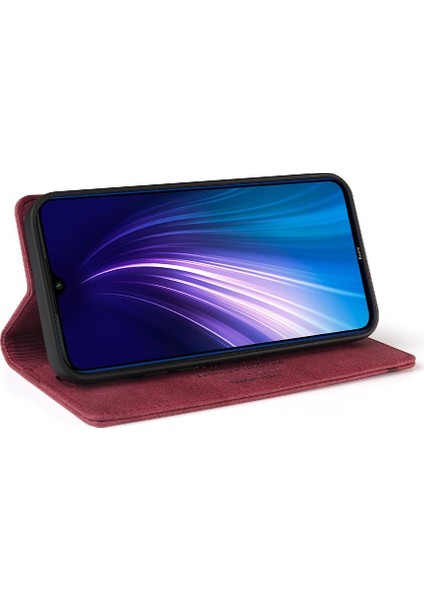 Xıaomı Redmi Için Not 8t Iki Kart Yuvaları Premium Deri Kickstand (Yurt Dışından)