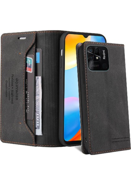 Xiaomi Redmi 10C Premium Deri Iki Kart Yuvaları Premium Deri (Yurt Dışından)