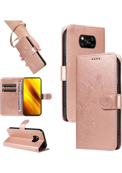 Xiaomi Poco X3/x3 Pro/x3 Nfc ve Kart Yuvası Cüzdan Telefon Kılıfı (Yurt Dışından)