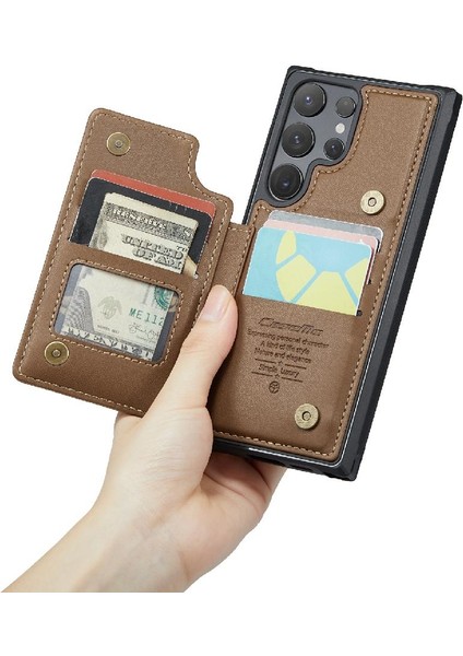 Samsung Galaxy S24 Ultra Kart Tutucu Pu Deri Için Caseme Cüzdan Kılıf (Yurt Dışından) indirimleri