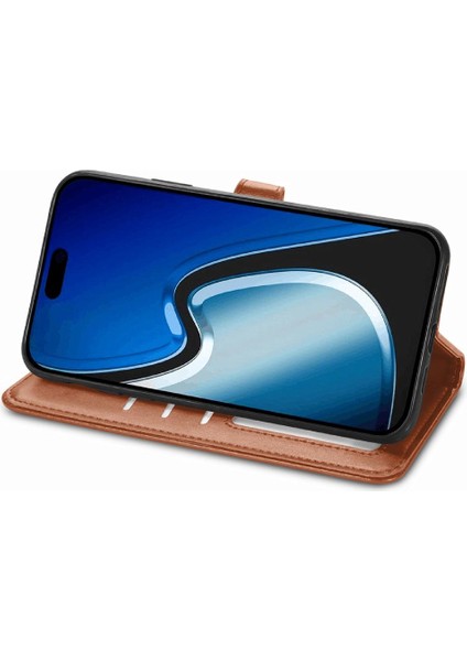 IPhone 15 Için Kılıf Artı Moda Tasarım Kapak Çevirin Deri Kılıf Zarif (Yurt Dışından)