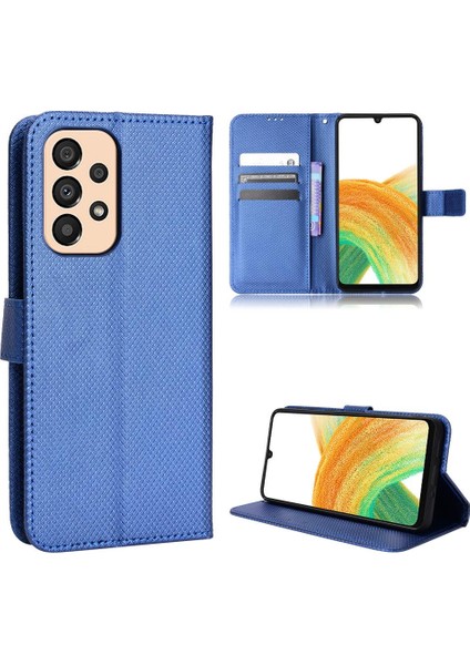 Samsung Galaxy A33 5g Kart Tutucu Için Kickstand Kapak Manyetik Cüzdan (Yurt Dışından)