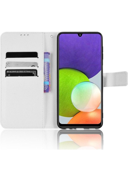 Samsung Galaxy A22 4g Manyetik Cüzdan Kickstand Kart Tutucu Kapak (Yurt Dışından)