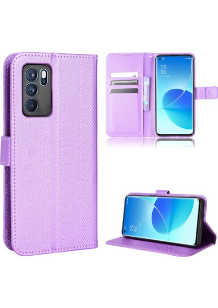 Oppo Oppo 6 5g Için Kickstand Kart Tutucu Manyetik Cüzdan Kapak (Yurt Dışından)