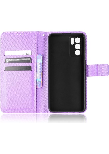 Oppo Oppo 6 5g Için Kickstand Kart Tutucu Manyetik Cüzdan Kapak (Yurt Dışından)