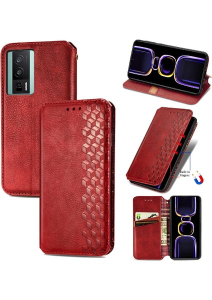 Xıaomı Redmi Için Kılıf K60 Moda Tasarım Deri Kılıf Kapak Çevirin Iş (Yurt Dışından)
