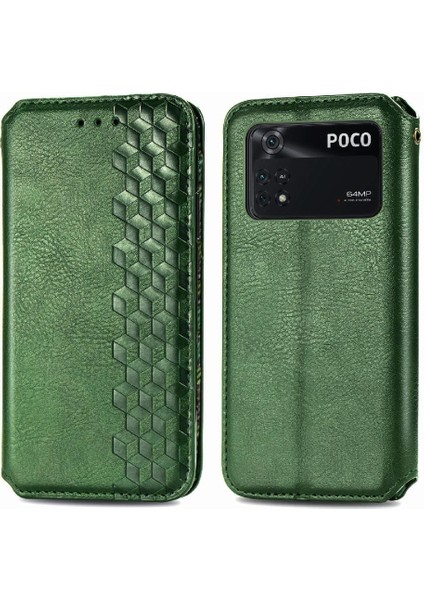 Xıaomı Poco M4 Pro Moda Tasarım Cüzdan Fonksiyonu Için Kılıf Zarif Flip (Yurt Dışından)