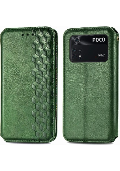 Xıaomı Poco M4 Pro Moda Tasarım Cüzdan Fonksiyonu Için Kılıf Zarif Flip (Yurt Dışından)