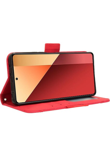 Xiaomi Redmi Için Not 13 Pro 4g Deri Cüzdan Kapak Ayarlanabilir Kart (Yurt Dışından)