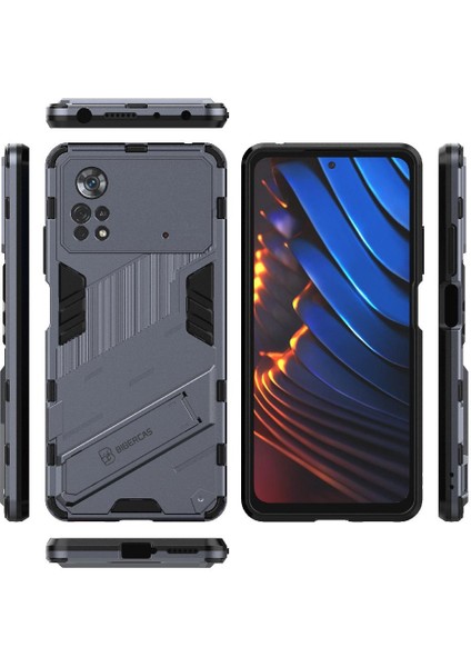 Xiaomi Poco X4 Pro 5g Koruyucu Kapak Için Kickstand Sağlam Askeri (Yurt Dışından)