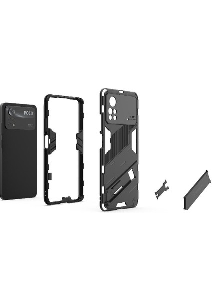 Xiaomi Poco X4 Pro 5g Koruyucu Kapak Için Kickstand Sağlam Askeri (Yurt Dışından)