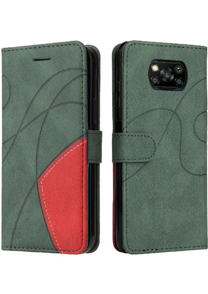 Xiaomi Poco X3/x3 Pro/x3 Nfc Kickstand Koruyucu Pu Deri Flip Case (Yurt Dışından)