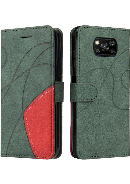 Xiaomi Poco X3/x3 Pro/x3 Nfc Kickstand Koruyucu Pu Deri Flip Case (Yurt Dışından)