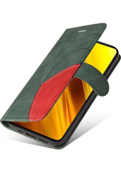 Xiaomi Poco X3/x3 Pro/x3 Nfc Kickstand Koruyucu Pu Deri Flip Case (Yurt Dışından)