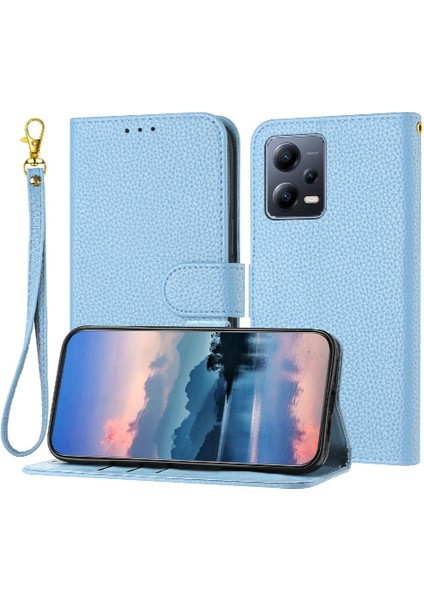 Telefon Kılıfı Için Xiaomi Redmi Not 12 Pro Artı Flip Folio Pu Deri Cüzdan (Yurt Dışından)