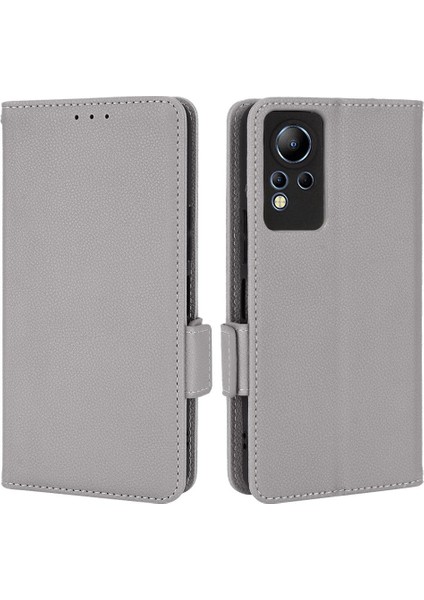 Infinix Not 12 Için Kılıf Cüzdan Pu Deri Manyetik Kart Yuvaları Tutucu Yan (Yurt Dışından)