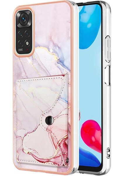 Xiaomi Redmi Için Not 11S Yumuşak Tpu Tampon Kart Yuvaları Mermer Ince (Yurt Dışından)