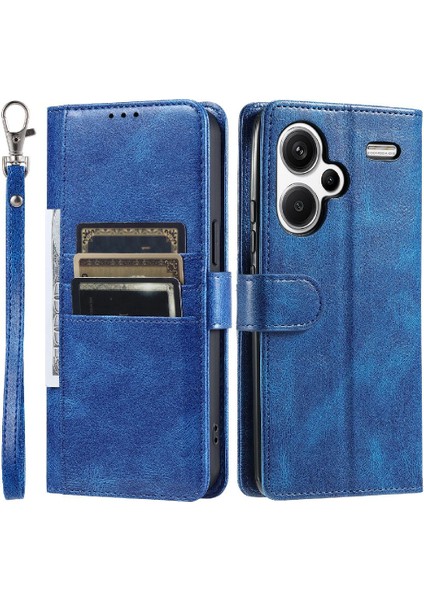 Xiaomi Redmi Not Için Flip Case 13 Pro Artı 5g Cüzdan Pu Deri 6 Kart (Yurt Dışından)