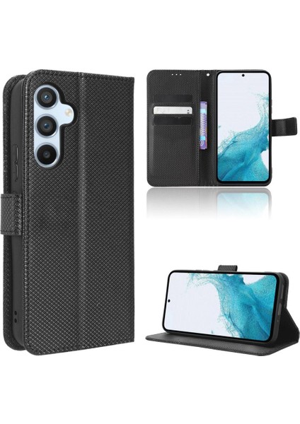 Samsung Galaxy A54 5g Için Kickstand Kart Tutucu Manyetik Cüzdan Kapak (Yurt Dışından)