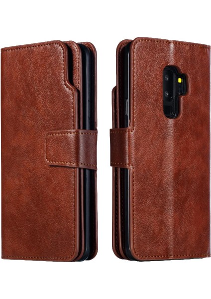 Samsung Galaxy S9 Artı 9 Kart Yuvaları Cüzdan Kickstand Pu Deri (Yurt Dışından)