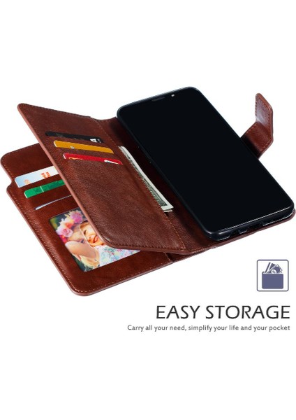 Samsung Galaxy S9 Artı 9 Kart Yuvaları Cüzdan Kickstand Pu Deri (Yurt Dışından)
