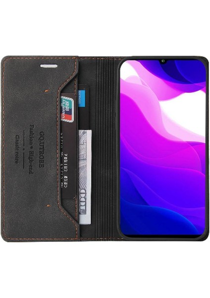 Xiaomi 10 Lite Kickstand Iki Kart Yuvaları Premium Deri Premium (Yurt Dışından)