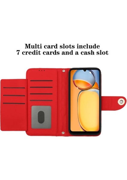 Xiaomi Redmi 13C 4g Için Kılıf Cüzdan Kapak Bilek Şerit Darbeye Şık (Yurt Dışından) fırsatları